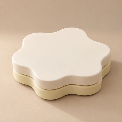 Coffee Table Rotating Extendable Flower-Petal Design