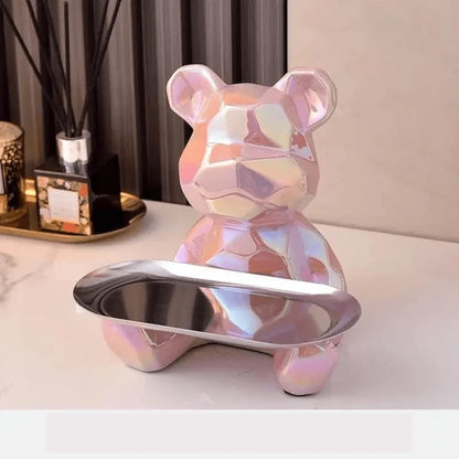 Coin Bank Ceramic Catchall Tray With Storage Dish