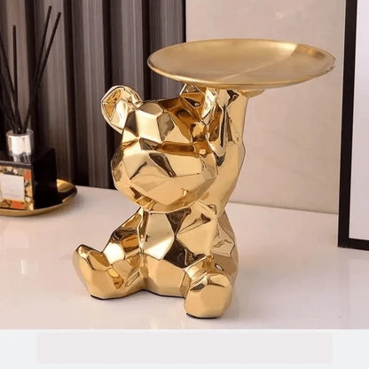 Coin Bank Ceramic Catchall Tray With Storage Dish