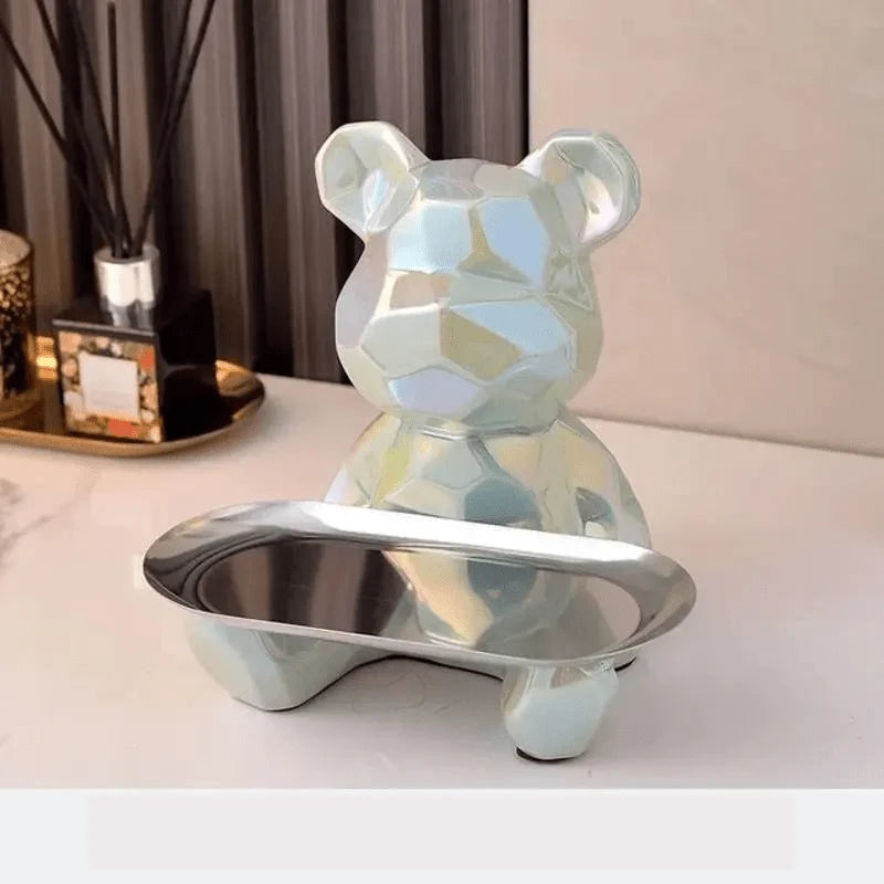 Coin Bank Ceramic Catchall Tray With Storage Dish