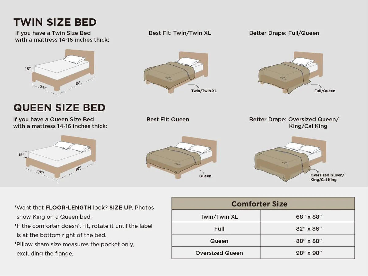 Comforter Set Pintuck Design Lightweight All-Season Microfiber