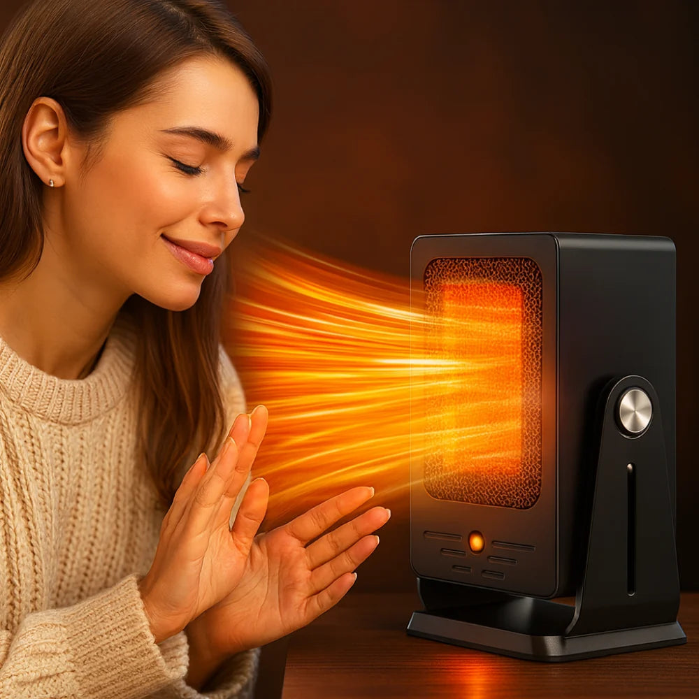 Compact Space Heater Convection Fan 900W Portable