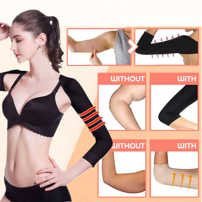 Compression Arm Sleeves Posture Support Seamless Stretch Fabric