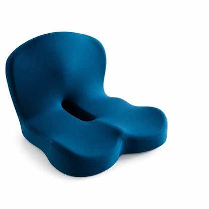 Contoured Memory Foam Seat Cushion (Non-Slip Bottom And Removable Washable Cover)
