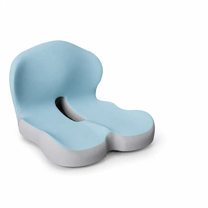 Contoured Memory Foam Seat Cushion (Non-Slip Bottom And Removable Washable Cover)