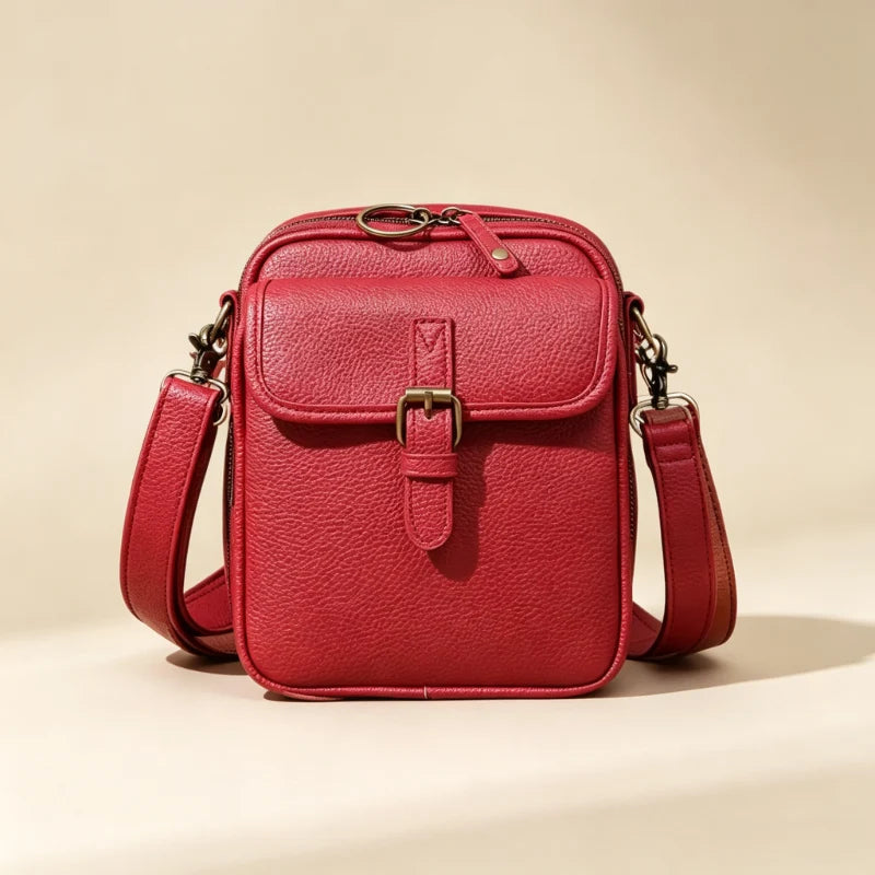 Crossbody Bag Anti-Theft Zipper Compact Square Design