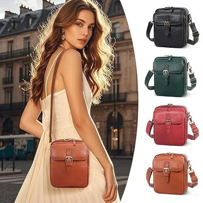 Crossbody Bag Anti-Theft Zipper Compact Square Design