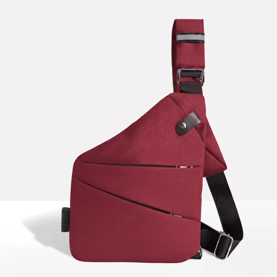 Crossbody Bag RFID-Blocking Cut-Resistant Strap Water-Repellent Polyester