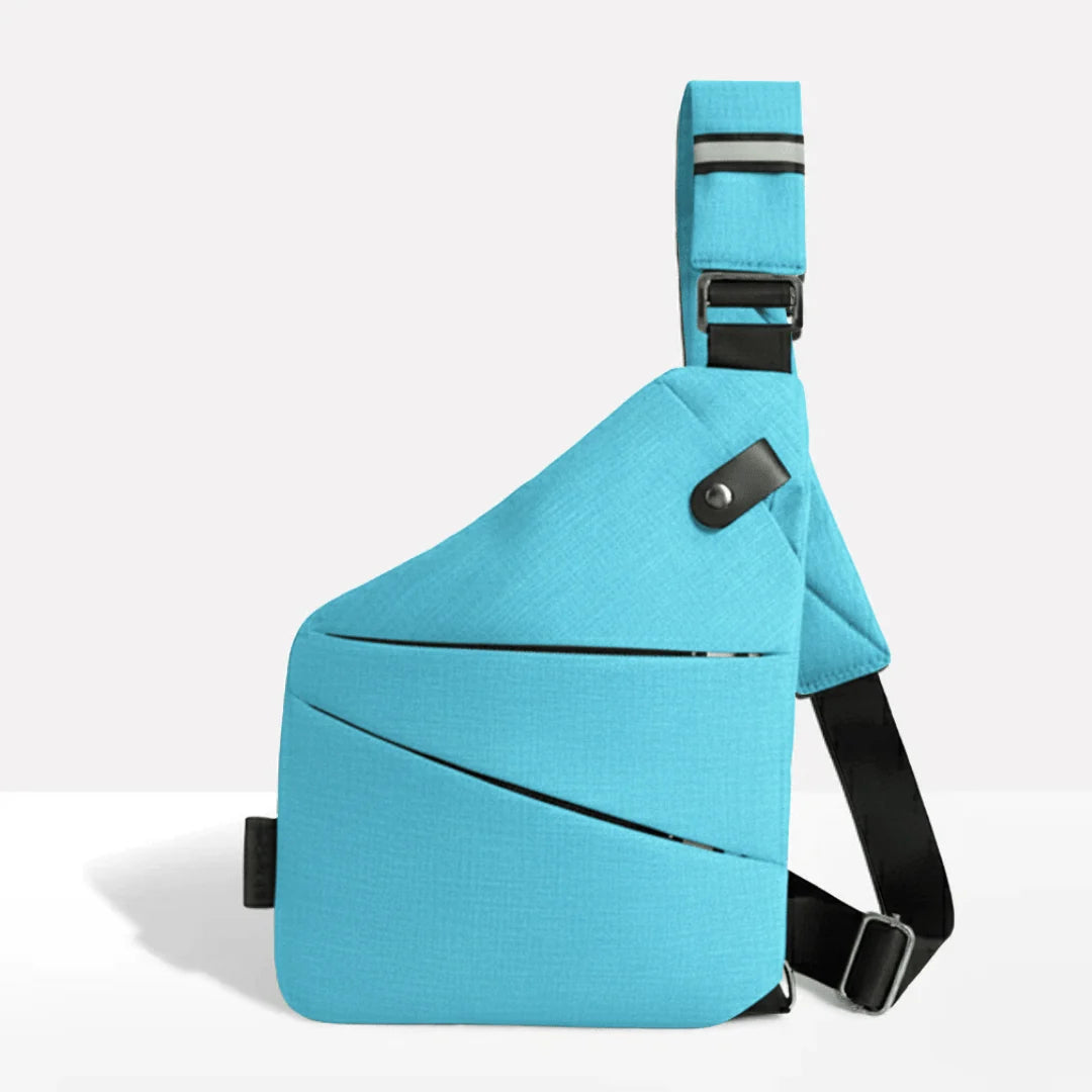 Crossbody Bag RFID-Blocking Cut-Resistant Strap Water-Repellent Polyester
