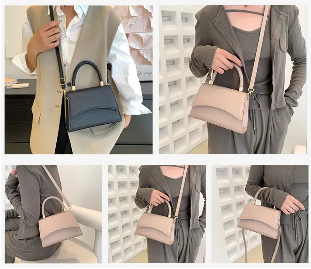 Crossbody Handbag Faux Leather Adjustable Strap
