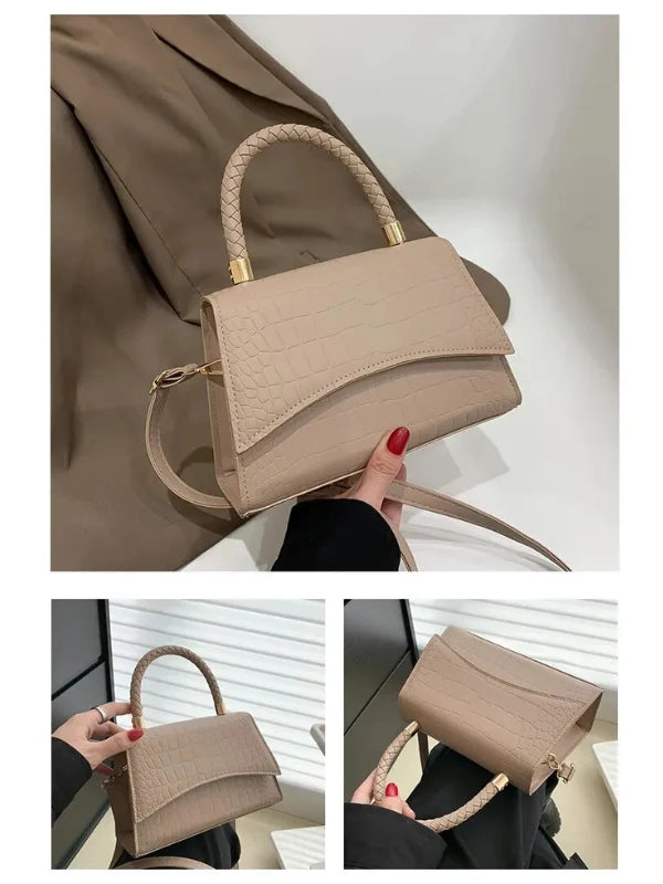 Crossbody Handbag Faux Leather Adjustable Strap