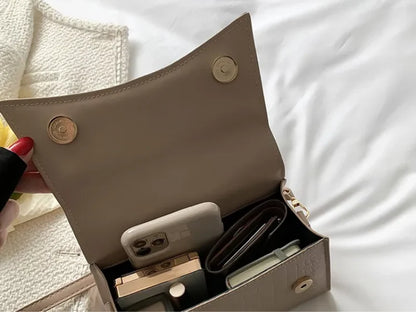 Crossbody Handbag Faux Leather Adjustable Strap