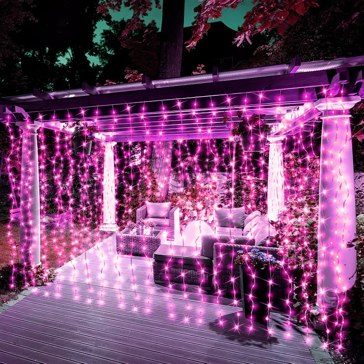 Curtain Lights LED USB-C Powered 8 Modes