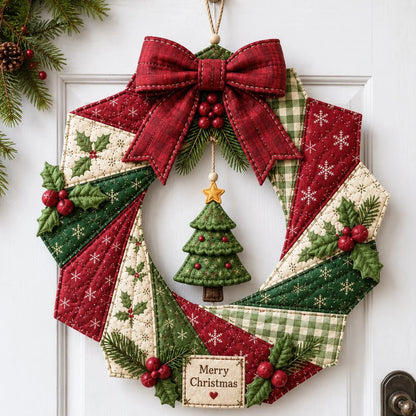 DIY Fabric Christmas Wreath Kit Nine Festive Styles Handmade Decor
