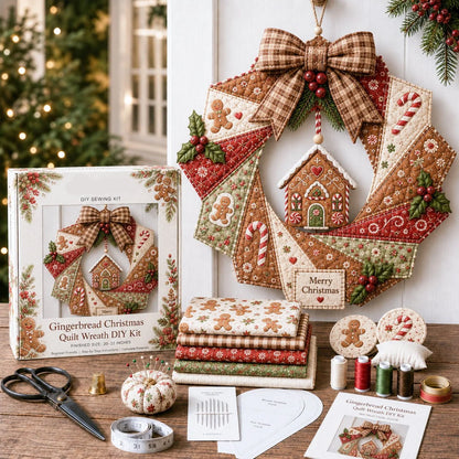 DIY Fabric Christmas Wreath Kit Nine Festive Styles Handmade Decor