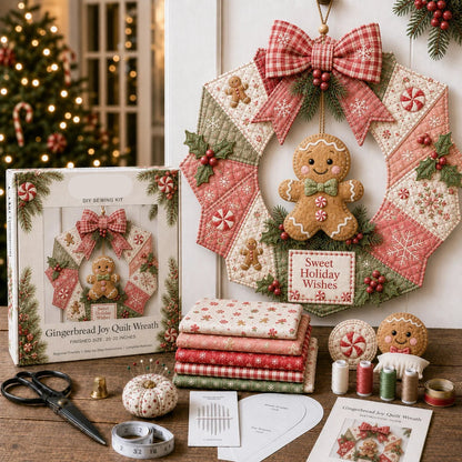DIY Fabric Christmas Wreath Kit Nine Festive Styles Handmade Decor