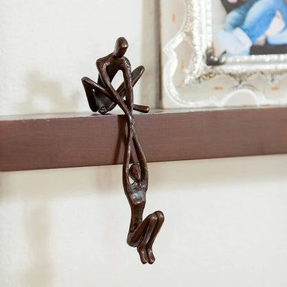 Decorative Sculpture Modern Abstract Polystone 8 Inch