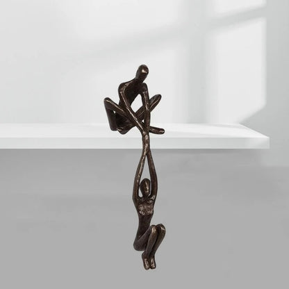 Decorative Sculpture Modern Abstract Polystone 8 Inch