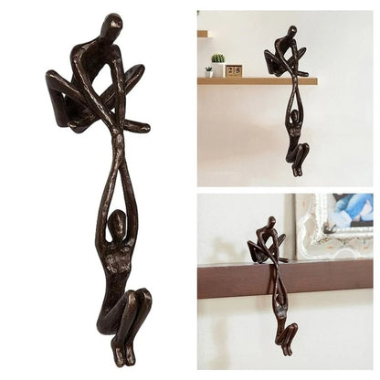 Decorative Sculpture Modern Abstract Polystone 8 Inch