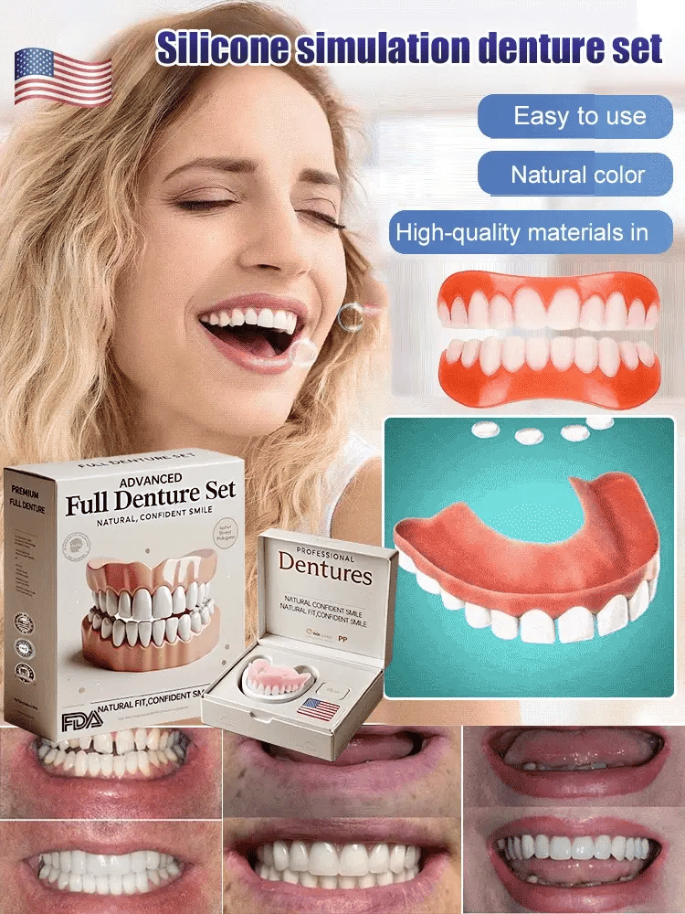 Denture Kit Boil-and-Bite Moldable Upper & Lower Set