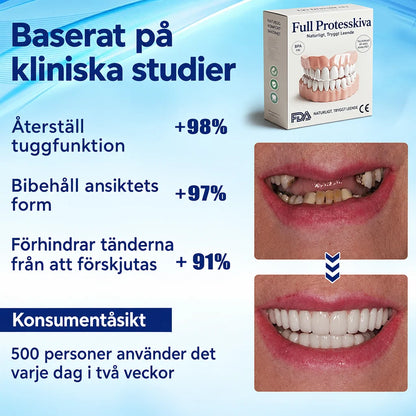 Denture Kit Boil-and-Bite Moldable Upper & Lower Set