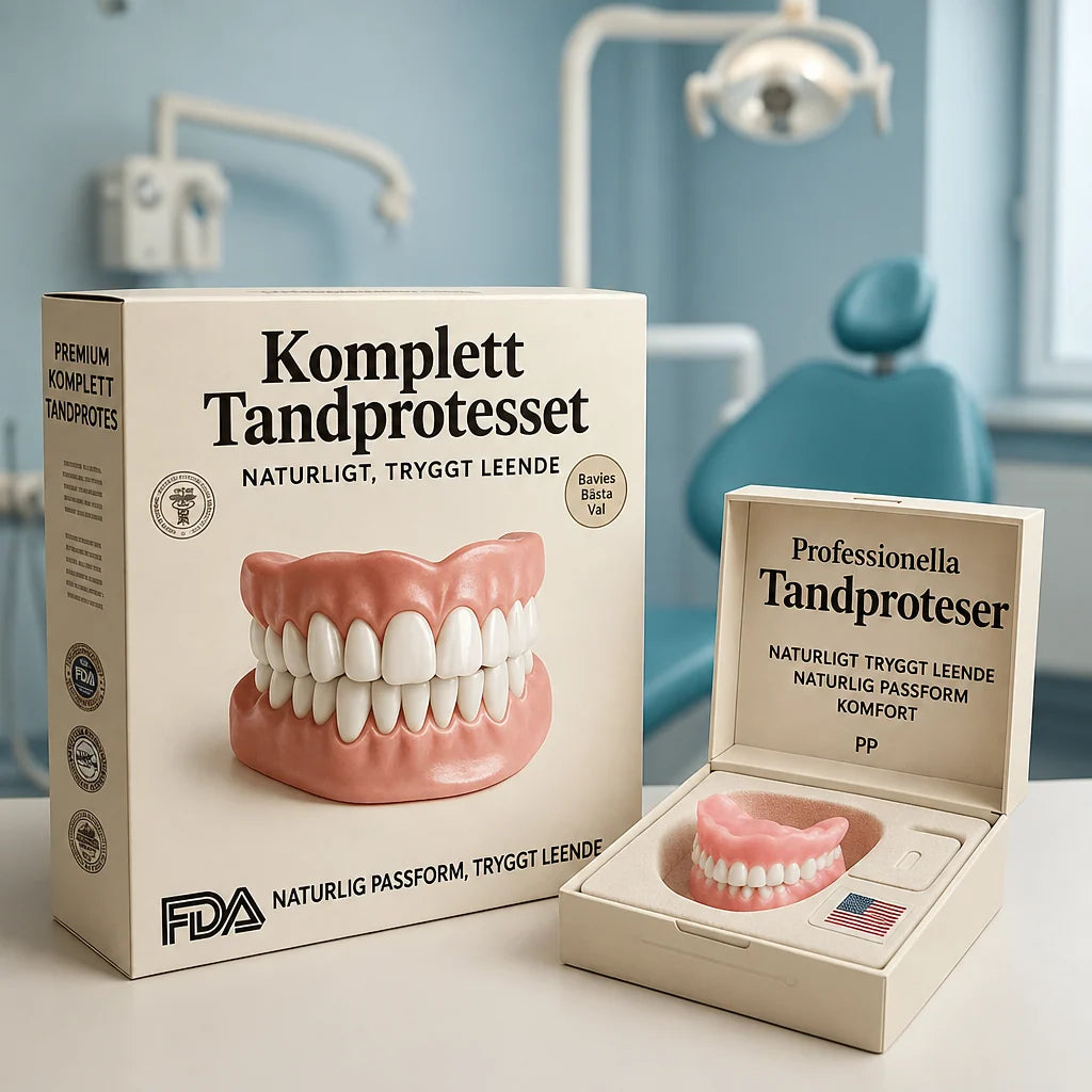 Denture Kit Boil-and-Bite Moldable Upper & Lower Set