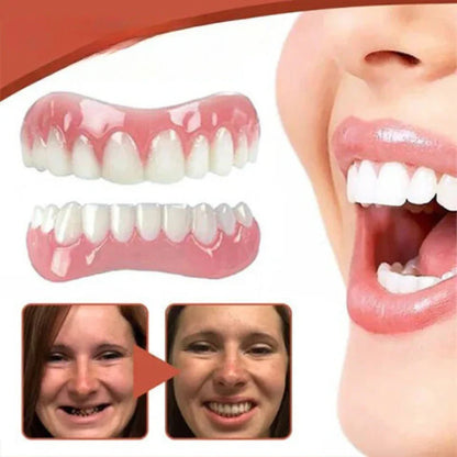 Denture Set Flexible Silicone Upper & Lower