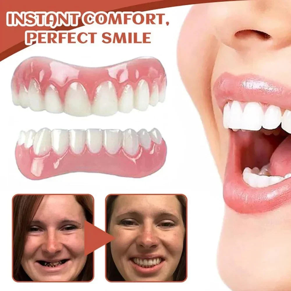 Denture Set Flexible Silicone Upper & Lower