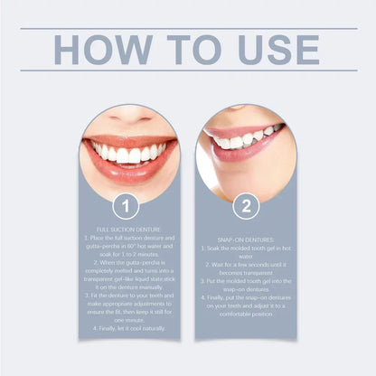 Denture Set Flexible Silicone Upper & Lower