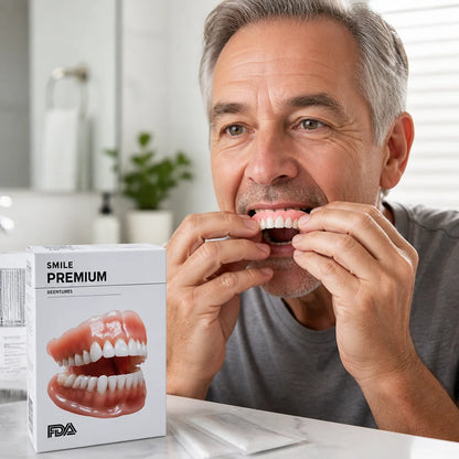 Denture Set Hot Water Mouldable Upper & Lower