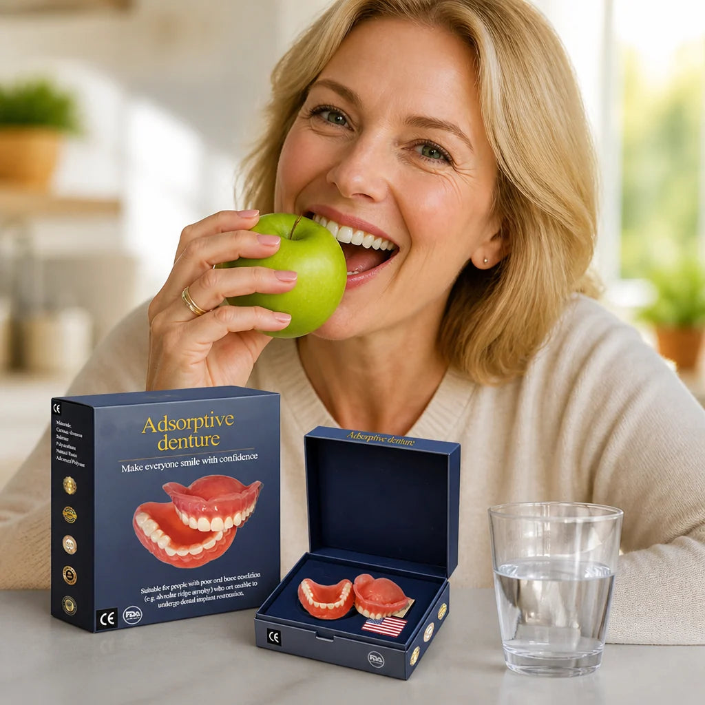 Dentures Custom-Fit Upper & Lower Up to 12-Hour Hold