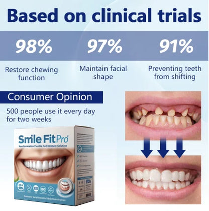 Dentures Flexible Full or Partial Fit Natural-Looking