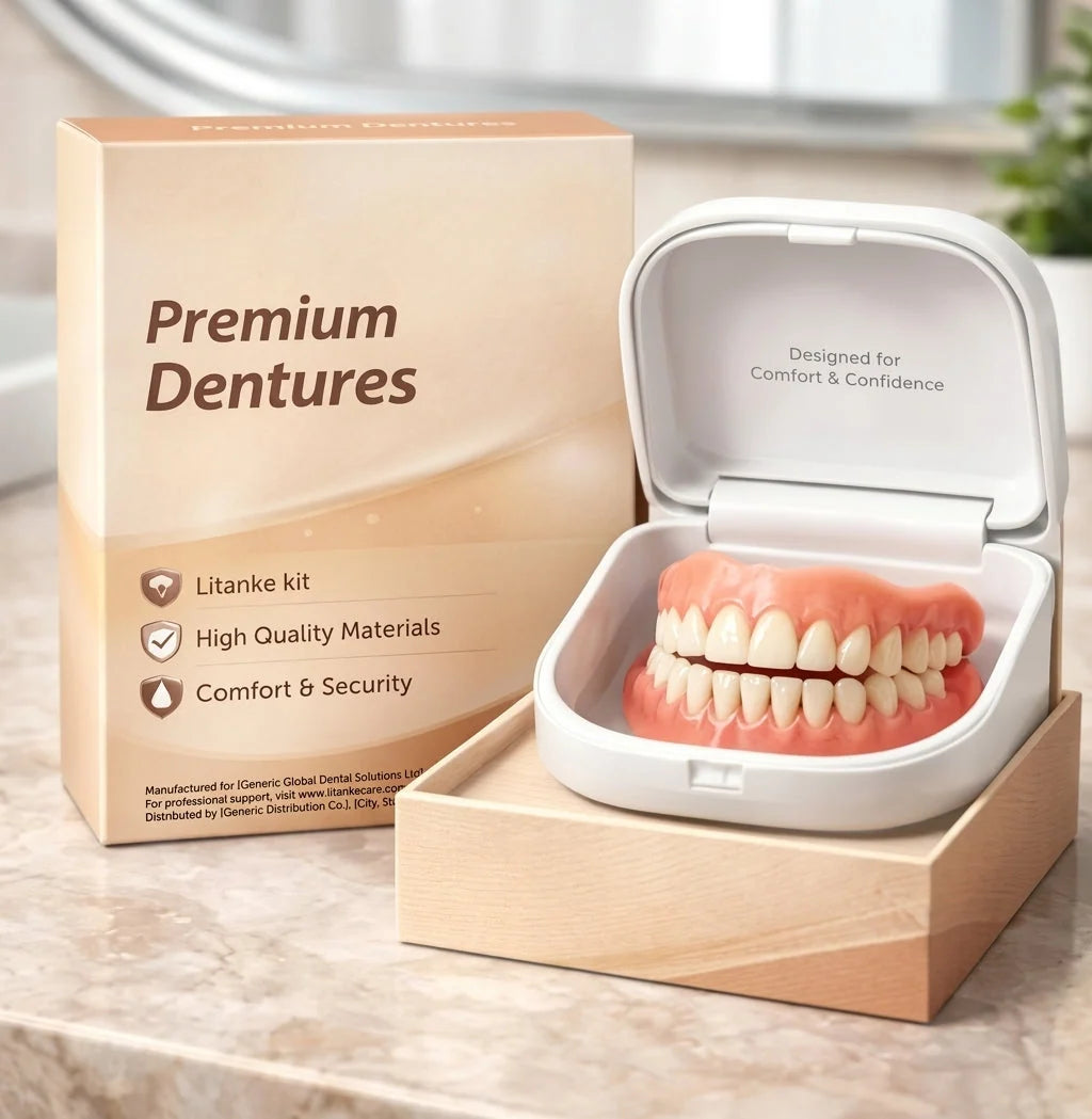 Dentures Heat-and-Fit Remoldable Natural-Looking