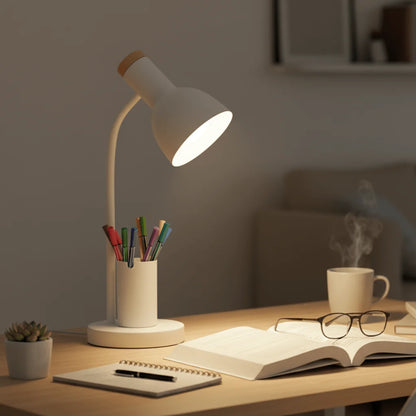 Desk Lamp LED Three-Color Lighting Integrated Pen Holder