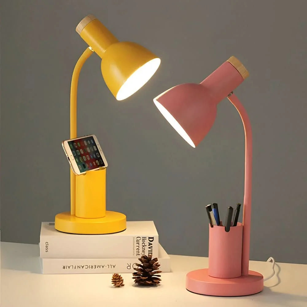 Desk Lamp LED Three-Color Lighting Integrated Pen Holder