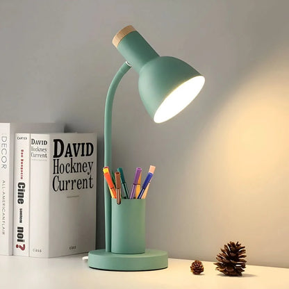 Desk Lamp LED Three-Color Lighting Integrated Pen Holder