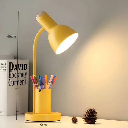 Desk Lamp LED Three-Color Lighting Integrated Pen Holder