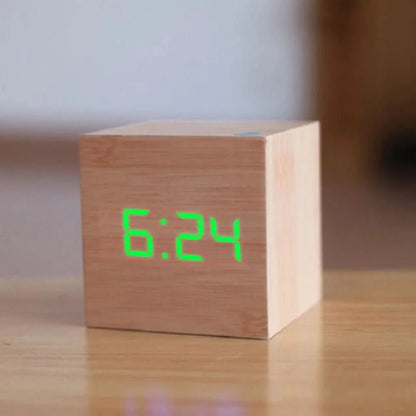 Digital Alarm Clock LED Display With Temperature & Auto Night Mode