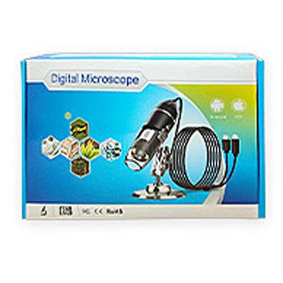 Digital Microscope 1600x Magnification USB-Powered Live Display