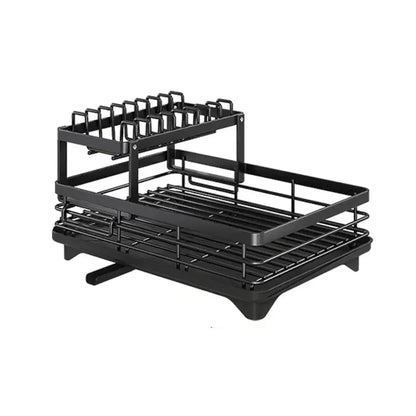 Dish Drying Rack Foldable Stainless Steel Space-Saving