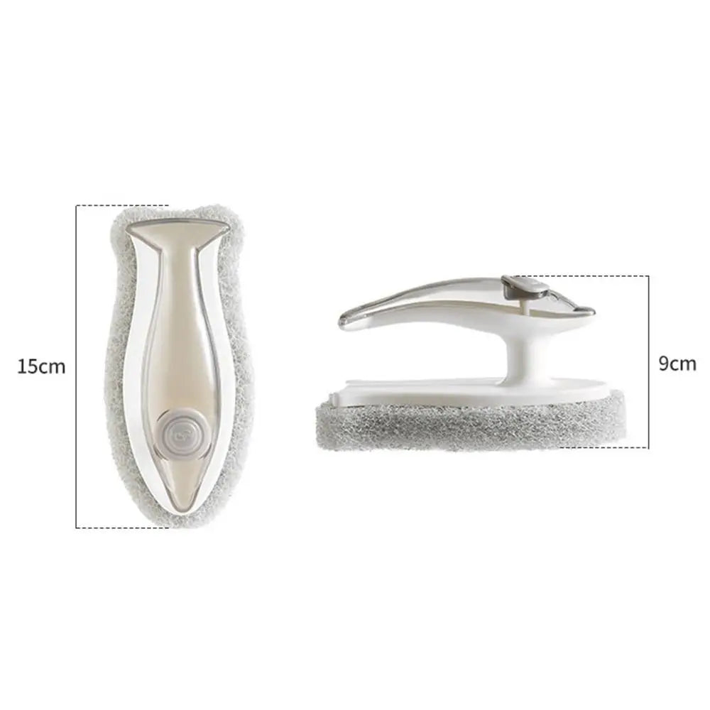 Dishwashing Brush Built-In Soap Dispenser Spring-Loaded Button