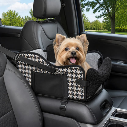 Dog Car Seat Center Console Breathable Mesh Integrated Harness