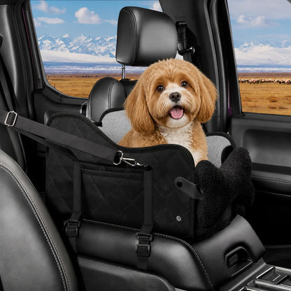 Dog Car Seat Center Console Breathable Mesh Integrated Harness