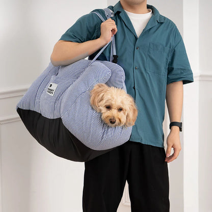 Dog Car Seat Plush Padded Machine-Washable Cover & Side Pockets