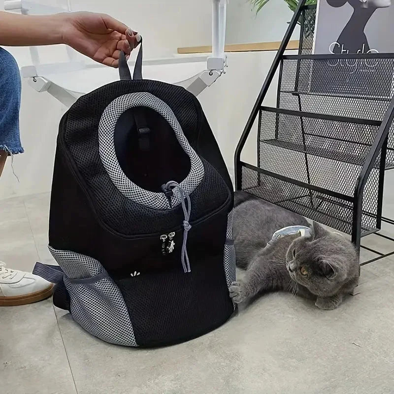 Dog & Cat Backpack Breathable Mesh & Adjustable Straps