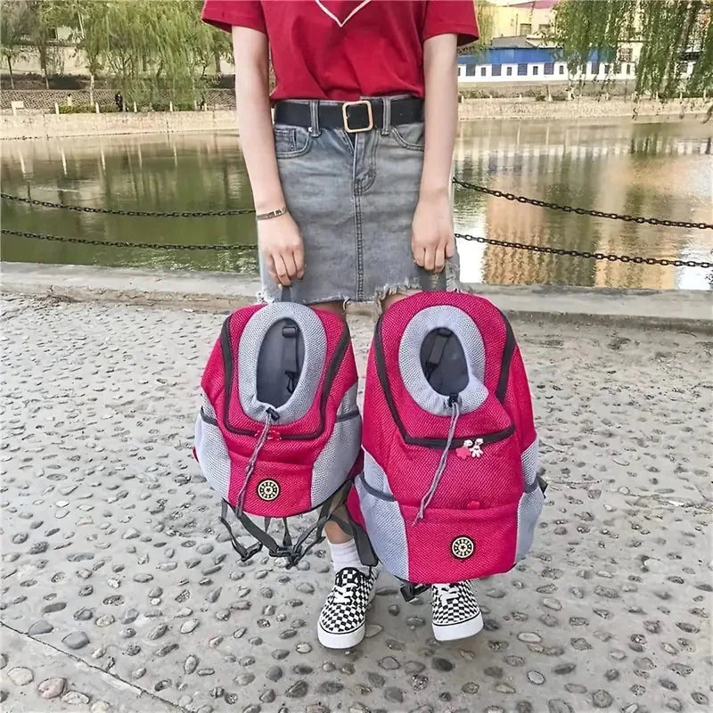 Dog & Cat Backpack Breathable Mesh & Adjustable Straps