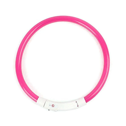 Dog Collar LED Light USB Rechargeable Three Modes