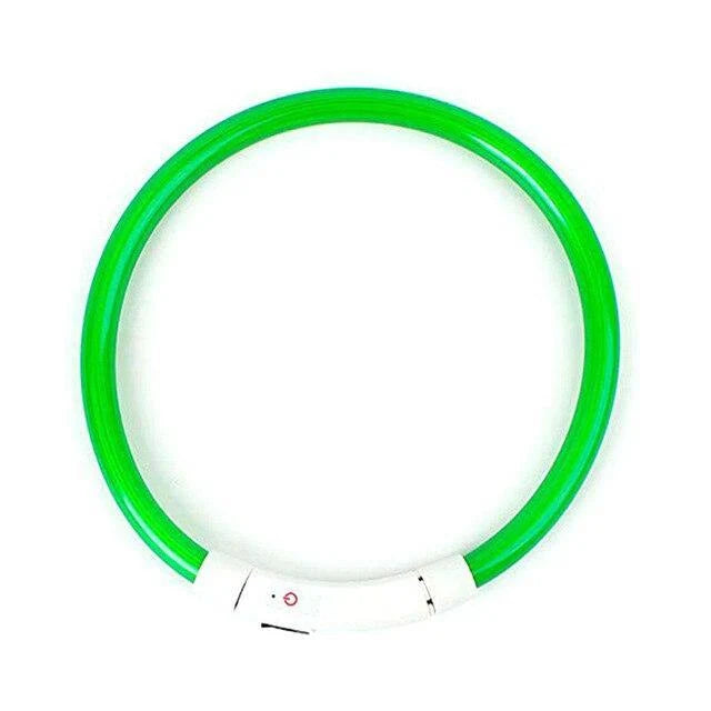 Dog Collar LED Light USB Rechargeable Three Modes