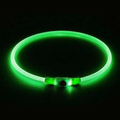 Dog Collar LED Light USB Rechargeable Three Modes