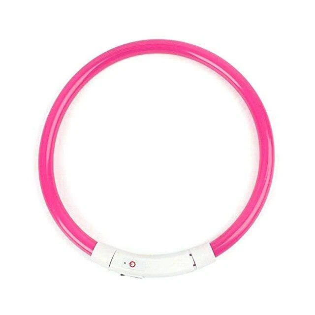 Dog Collar LED Light USB Rechargeable Three Modes